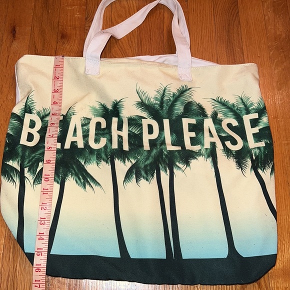 Dirty Ballerina “Beach Please” Palm Print Tote - Picture 3 of 9